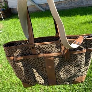 Coach XL tote/diaper bag/weekender bag